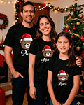 Polera navidad oso personalizada