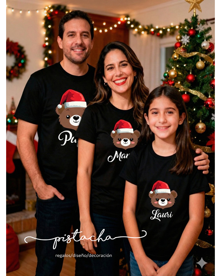 Pack 3 poleras navidad 