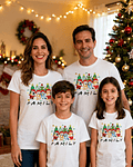 Pack 4 poleras navidad