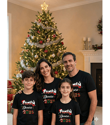 Pack 4 poleras navidad