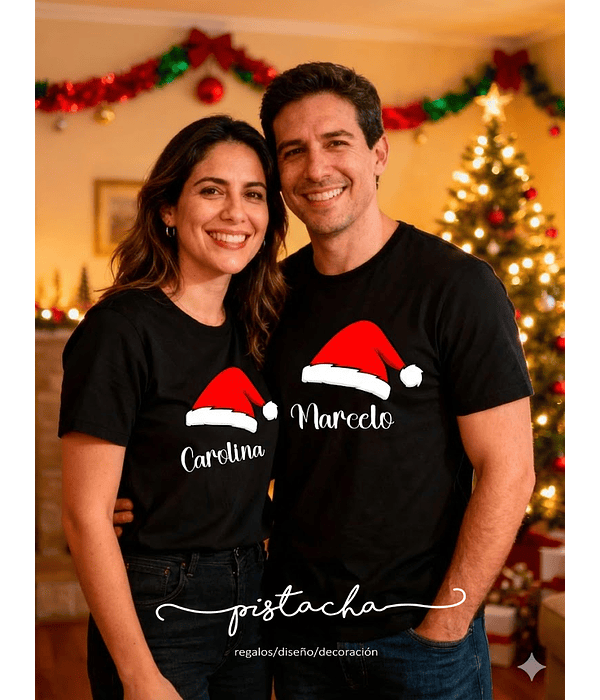 Pack 2 poleras navidad 