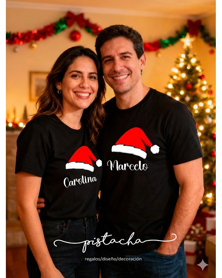 Pack 2 poleras navidad 