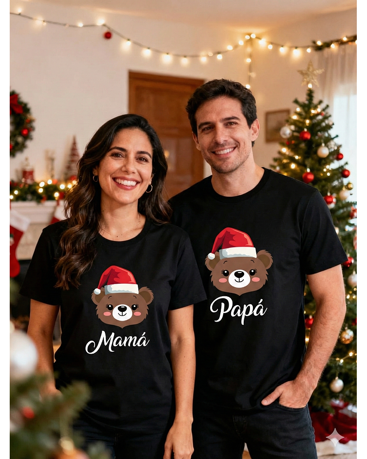 Pack 2 poleras navidad 