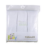 Set Rudy 3 pañales blanco
