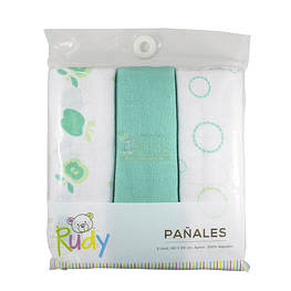 Set Rudy 3 pañales verde