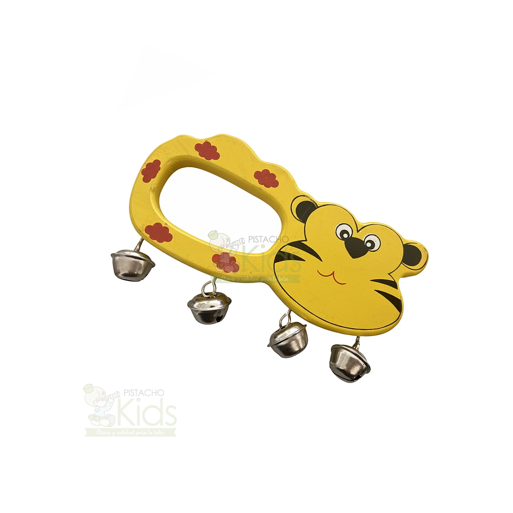 Cascabel sonajero animales madera