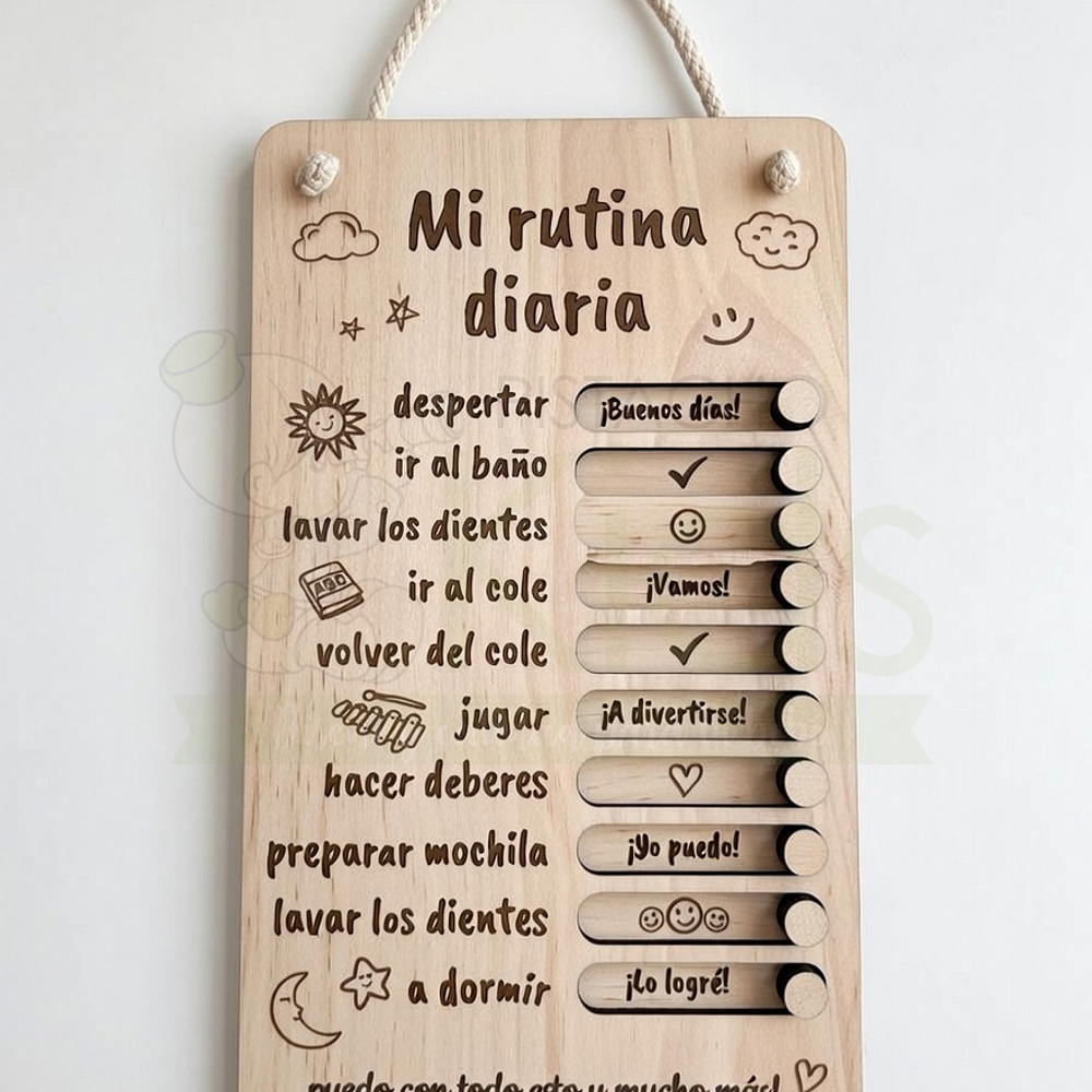 Checklist Montessori “Mi Rutina Diaria” — Modelo Estándar