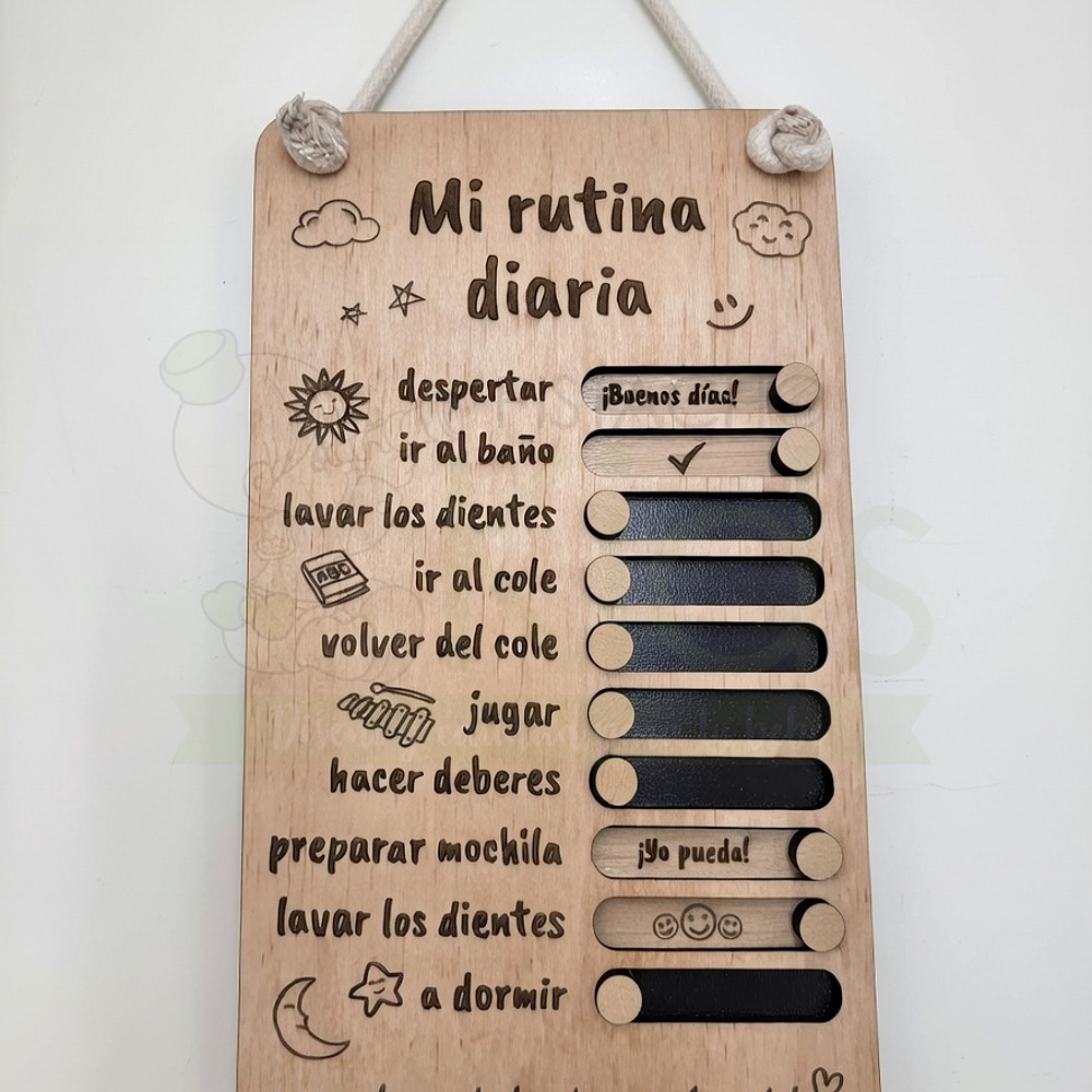 Checklist Montessori “Mi Rutina Diaria” — Modelo Estándar