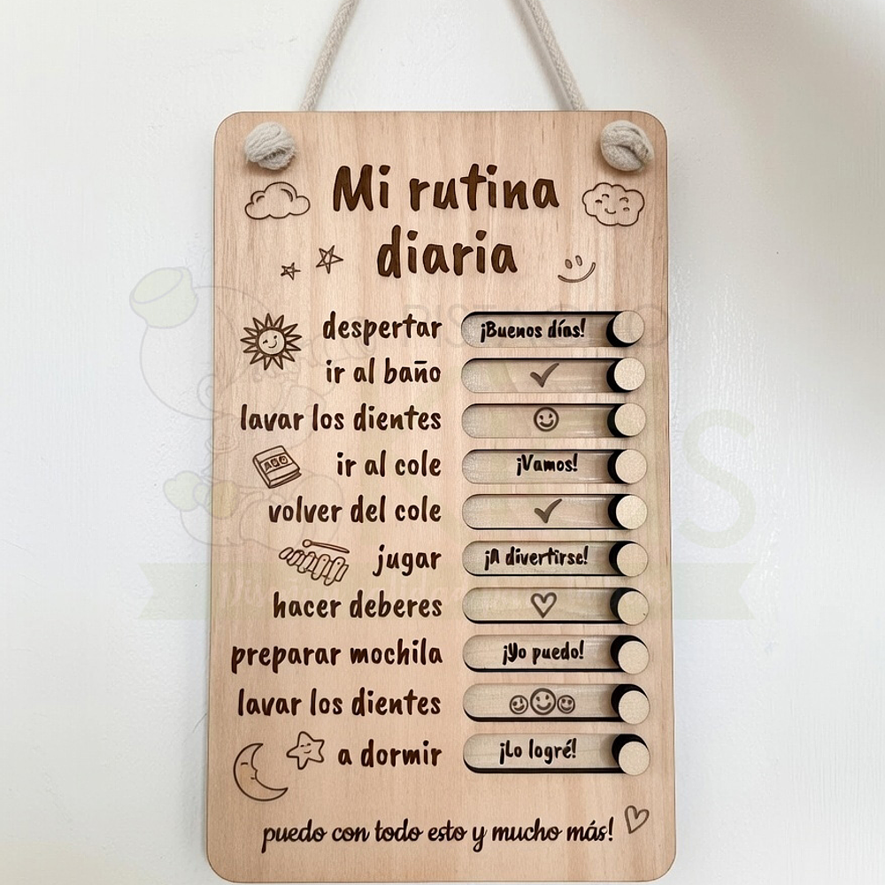 Checklist Montessori “Mi Rutina Diaria” — Modelo Estándar