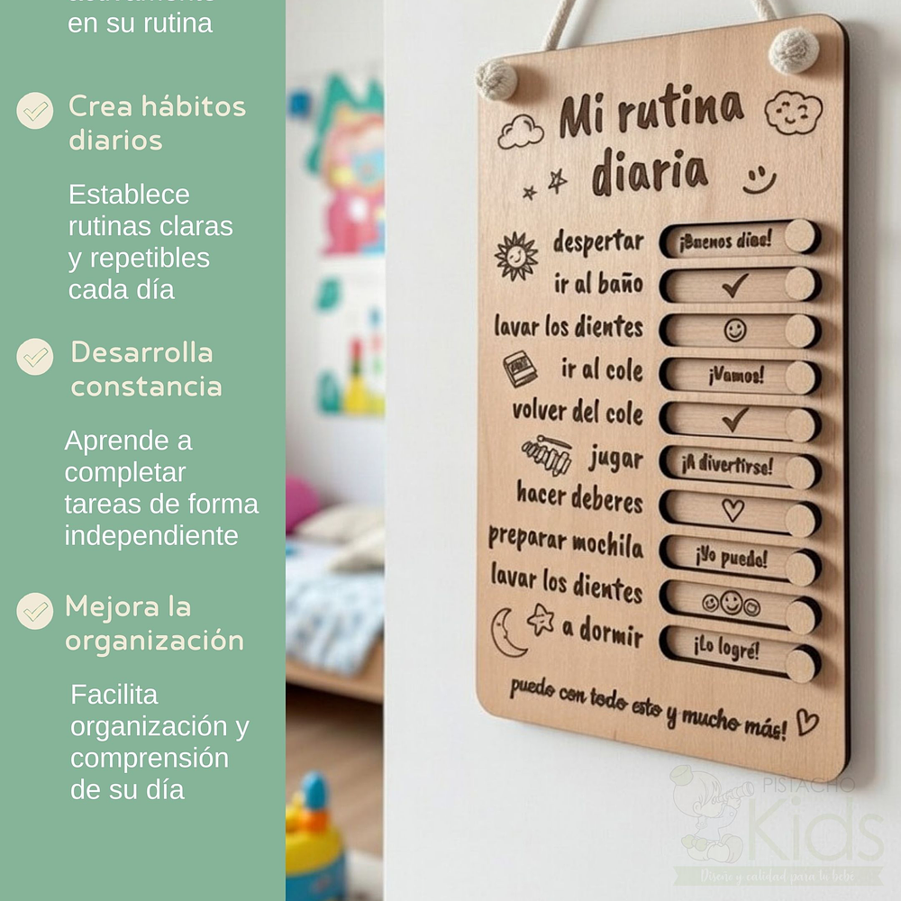 Checklist Montessori “Mi Rutina Diaria” — Modelo Estándar