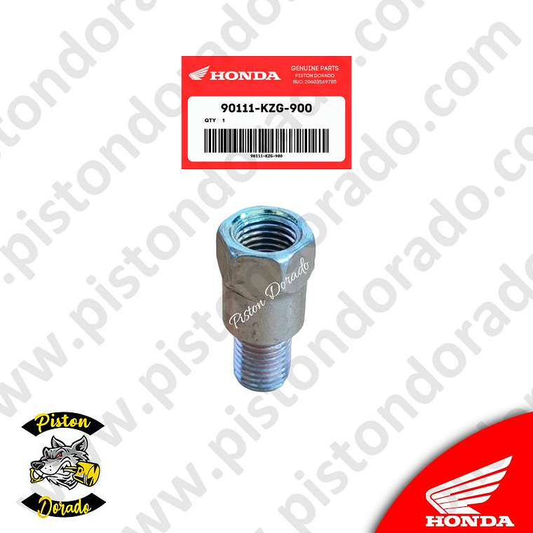 Adaptador de espejo derecho CB190R y CBF125 TWISTER Honda Original 2