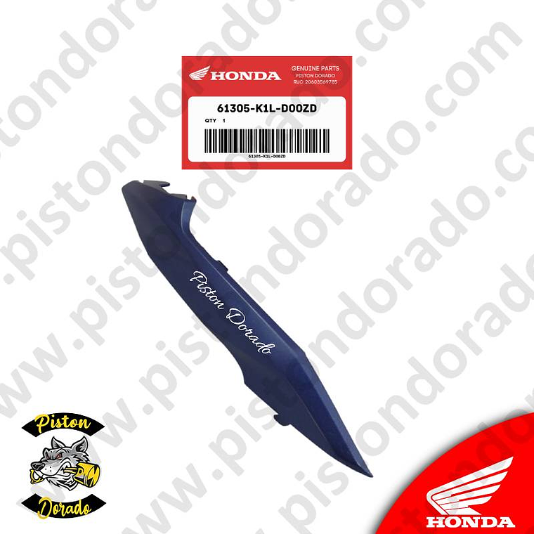 Adorno de faro delantero derecho azul CB190R 2.0 Honda Original 1