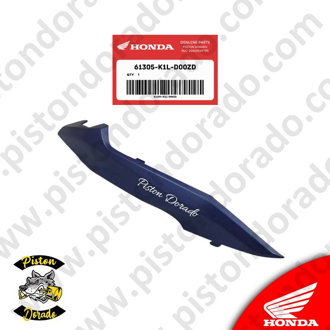 Adorno de faro delantero derecho azul CB190R 2.0 Honda Original 3