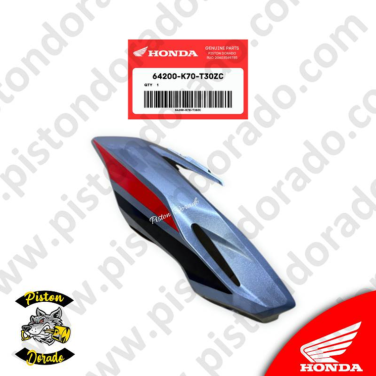 Adorno de faro delantero derecho azul CB190R V2 Honda Original 1
