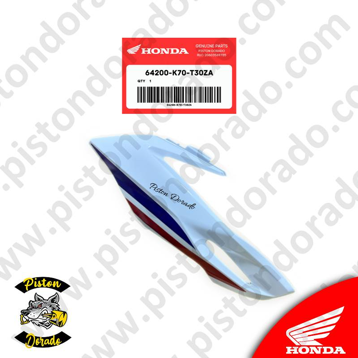 Adorno de faro delantero derecho Tricolor CB190R V2 Honda Original 1