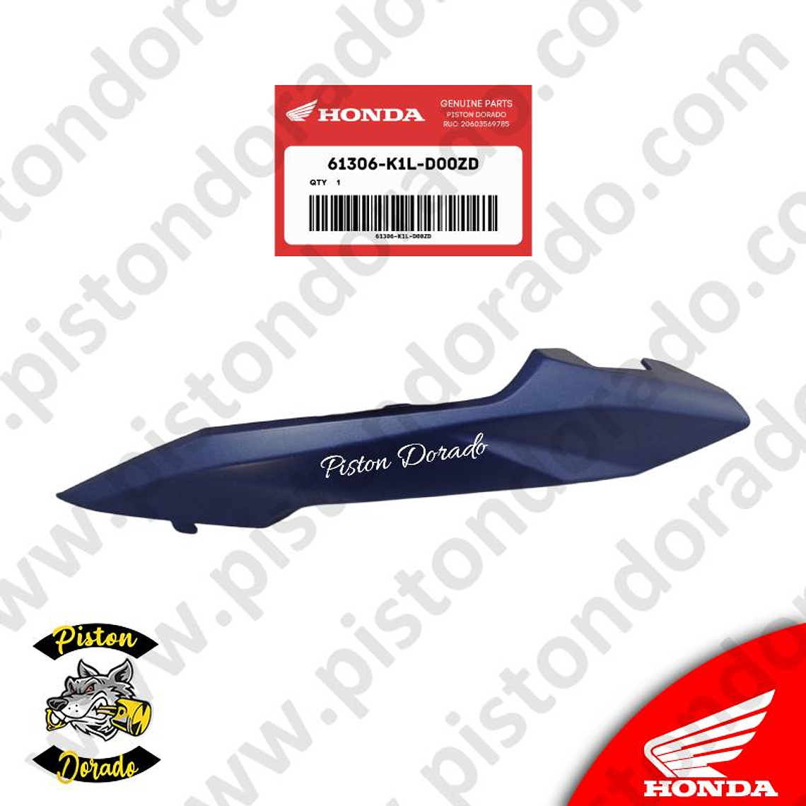 Adorno de faro delantero izquierdo azul CB190R 2.0 Honda Original 2