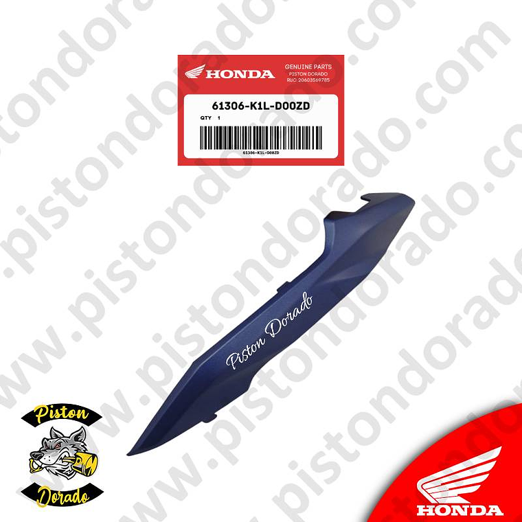 Adorno de faro delantero izquierdo azul CB190R 2.0 Honda Original 1