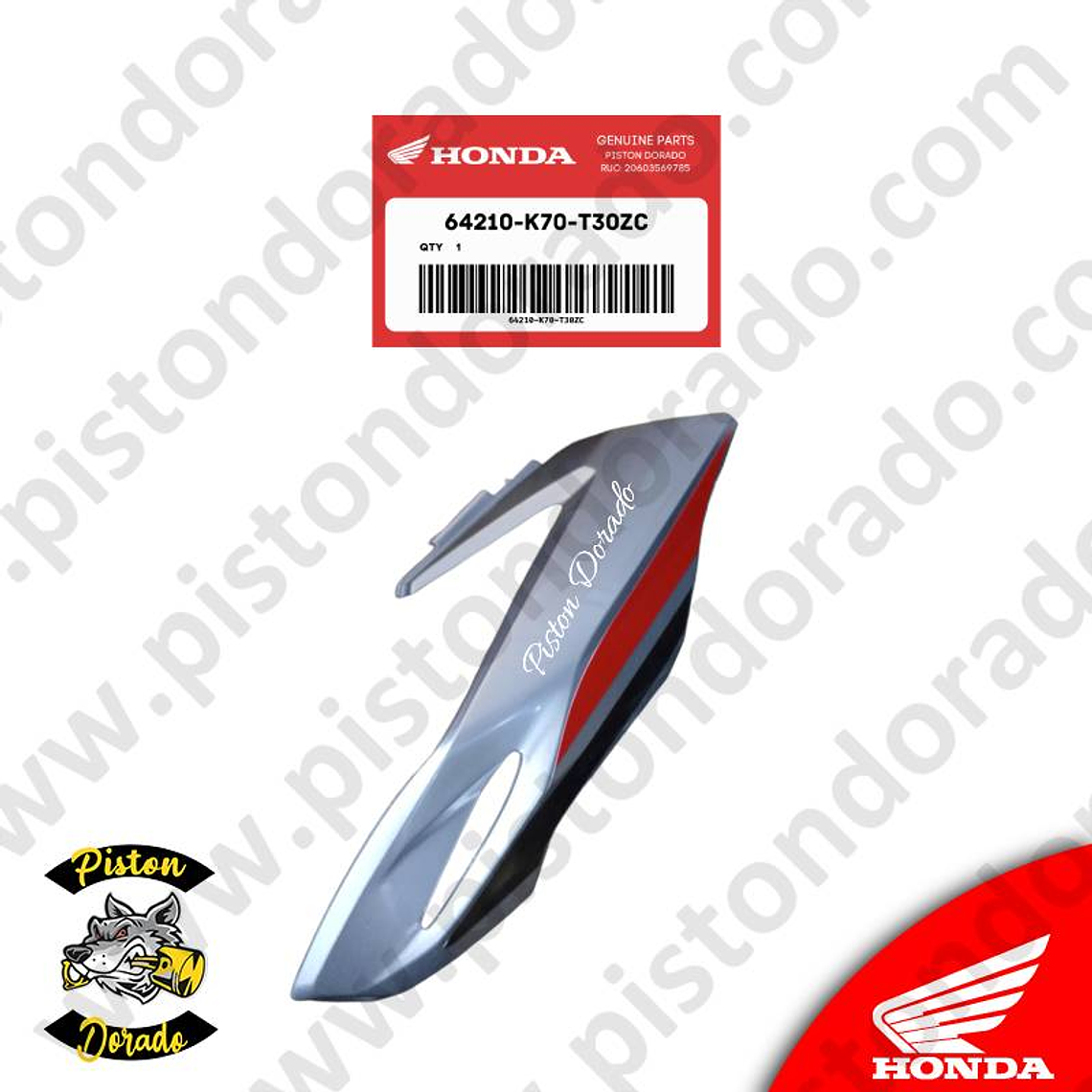 Adorno de faro delantero izquierdo azul CB190R V2 Honda Original 3