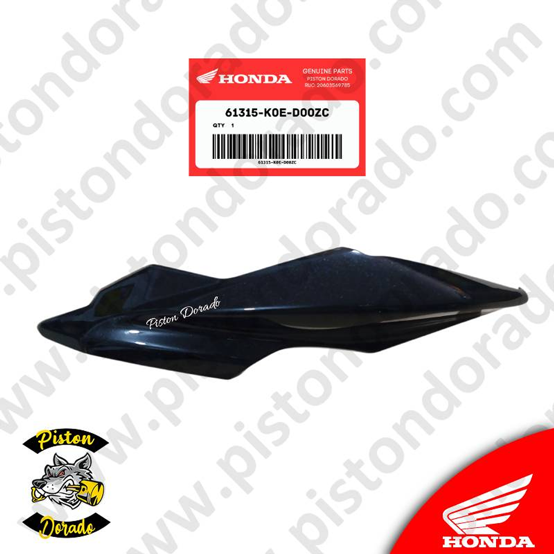 Adorno de faro delantero izquierdo negro XBLADE 160 Original Honda 1
