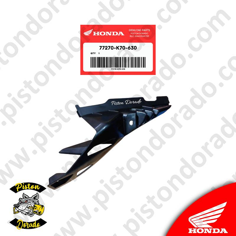 Adorno interior izquierdo posterior CB190R V2 Honda Original 2