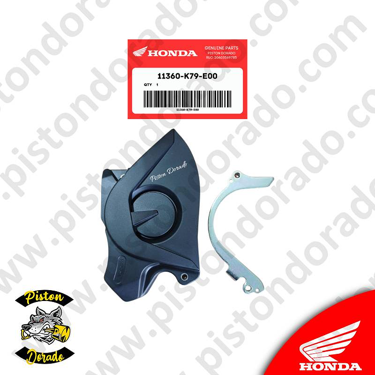 Cubierta izquierda de piñon de arrastre XR190L Honda Original 1