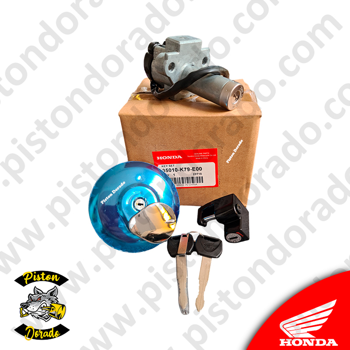 Kit de chapa de encendido y bloqueo XR190L Honda Original 2