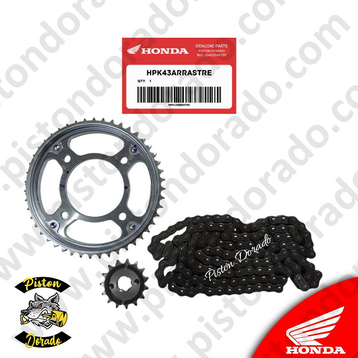 Kit de sistema de arrastre CBF160M Honda Original 1
