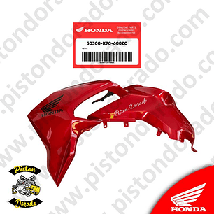Cubierta de tanque izquierdo rojo CB190R V1 Honda Original