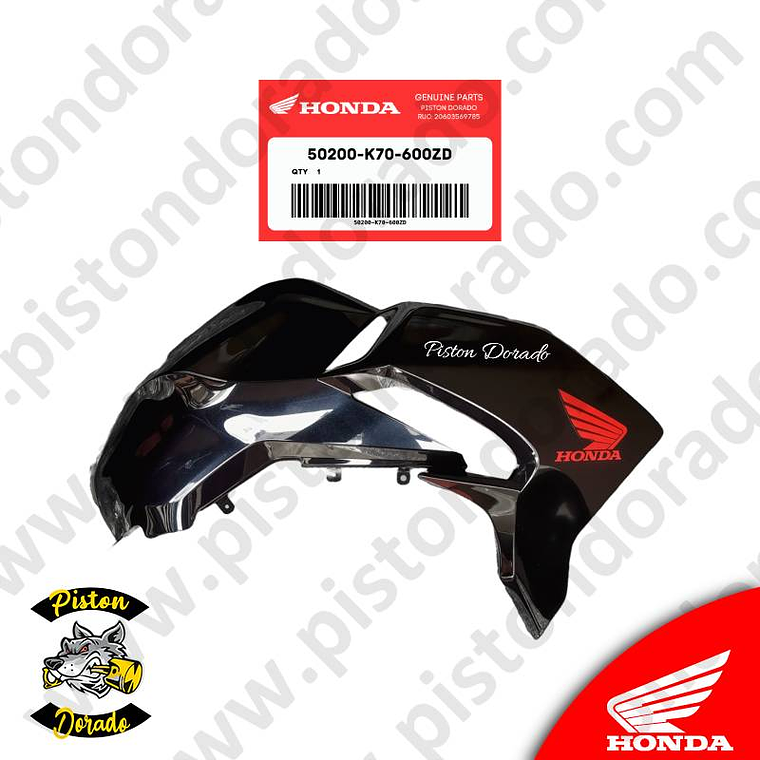 Cubierta de tanque derecho azul CB190R V1 Honda Original 1