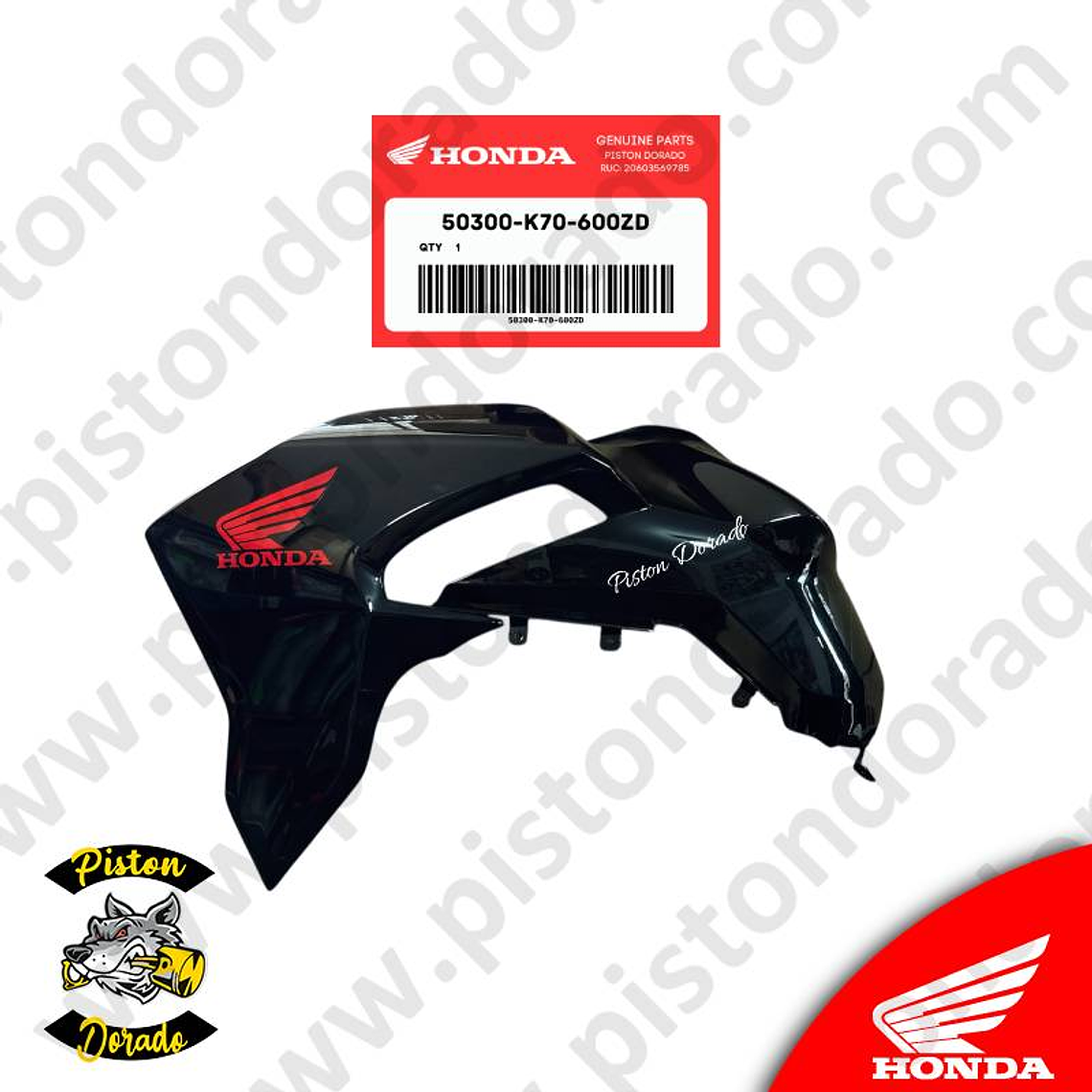 Cubierta de tanque izquierdo azul CB190R V1 Honda Original 1