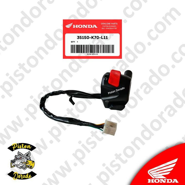 Comando derecho CB190R Honda Original 2