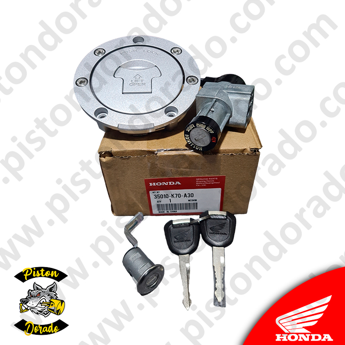 Kit de chapa de encendido y bloqueo CB190R V2 Honda Original 2