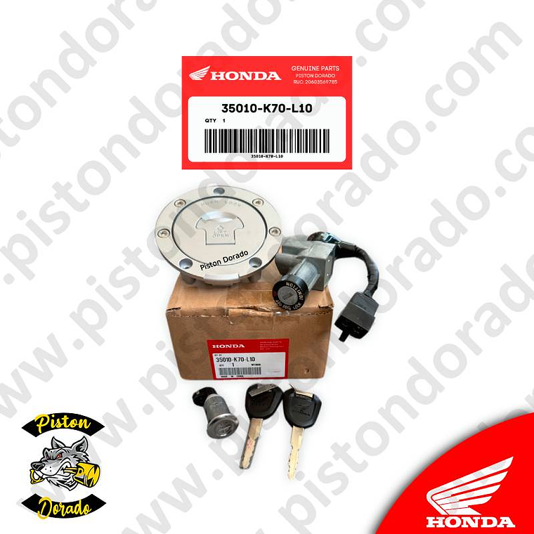 Kit de chapa de encendido y bloqueo CB190R V1 Honda Original 1