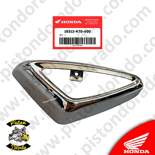 Cubierta de tubo de escape cromado CB190R V1 Honda Original