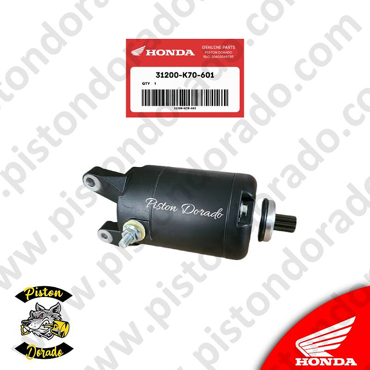 Motor de Arranque CB190R y XR190L Honda Original 2