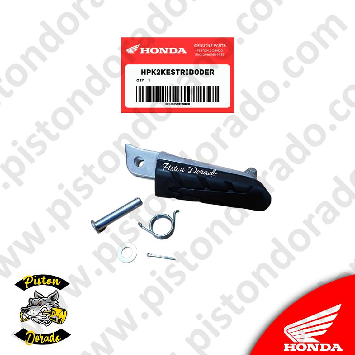 Kit de estribo derecho CB300 TWISTER – CB190R 2.0 y NX190 Honda Original 2