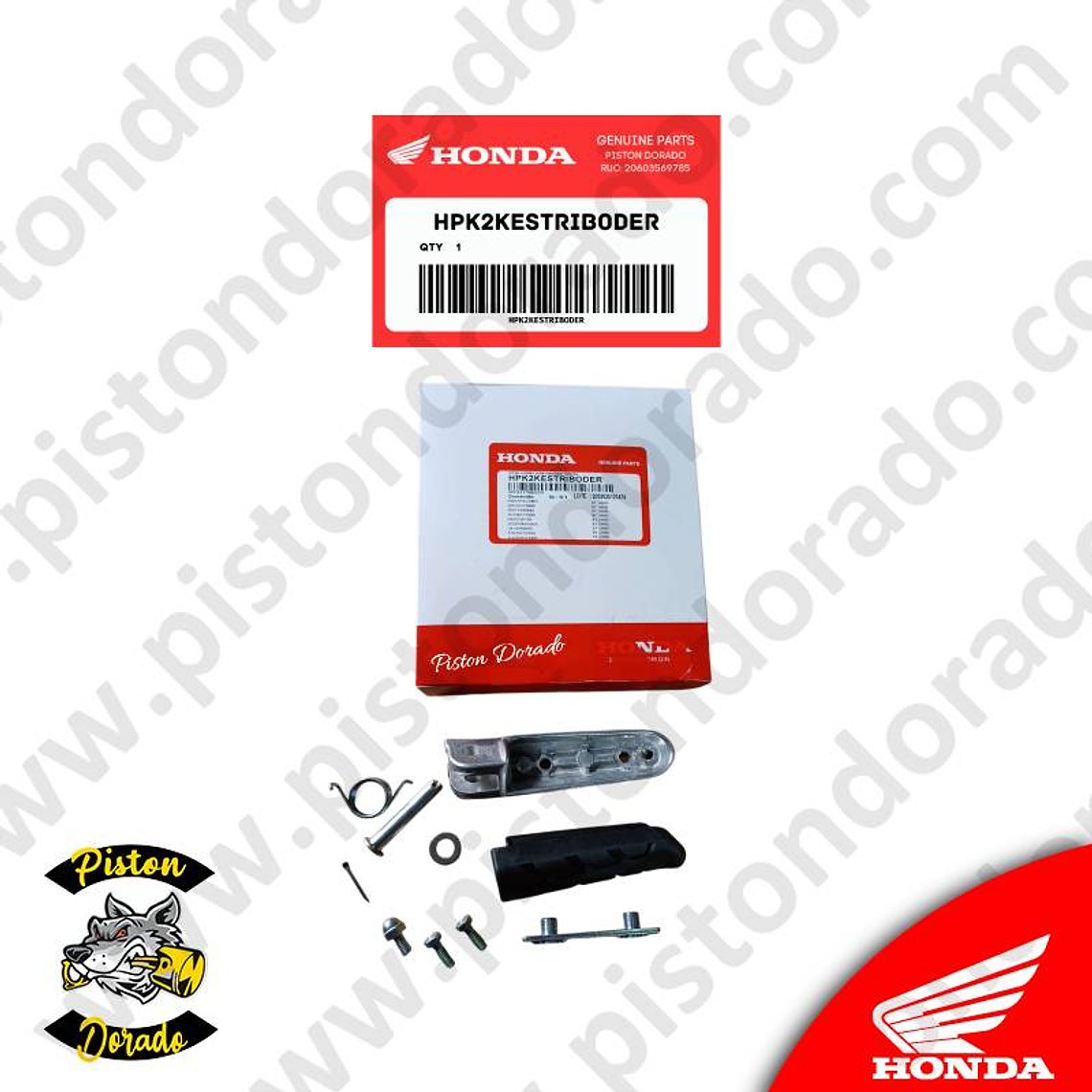 Kit de estribo derecho CB300 TWISTER – CB190R 2.0 y NX190 Honda Original 3