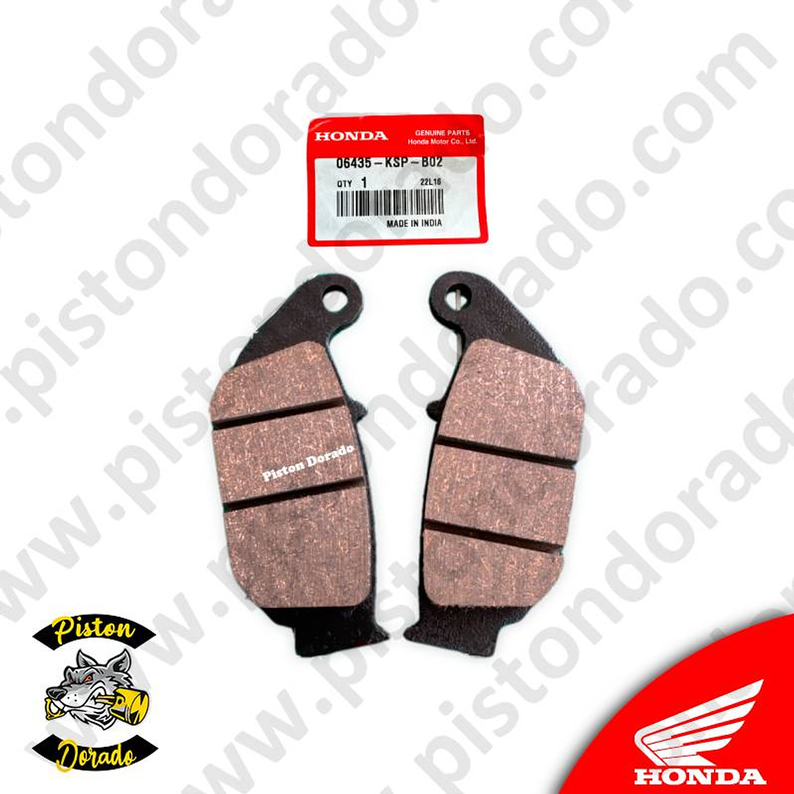 Juego de pastillas posterior CBF150 INVICTA – CB190R y otros Honda Original 2