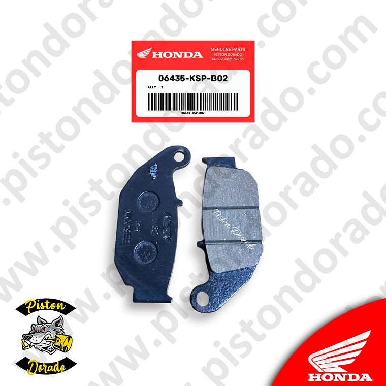 Juego de pastillas posterior CBF150 INVICTA – CB190R y otros Honda Original 1