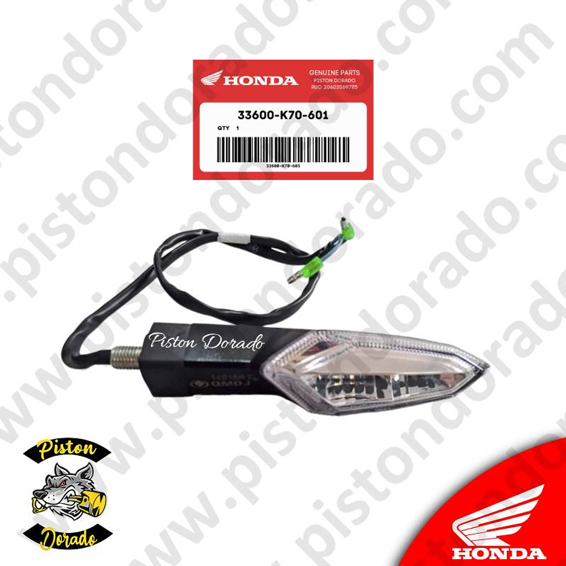 Intermitente posterior derecho CB190R Honda Original 2