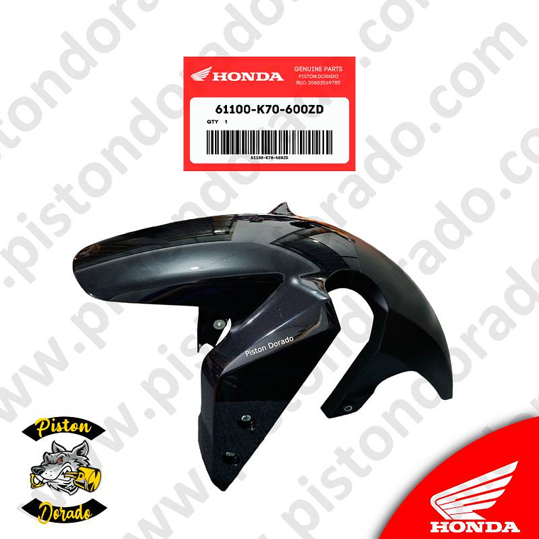 Tapabarro delantero azul CB190R V1 Honda Original 1