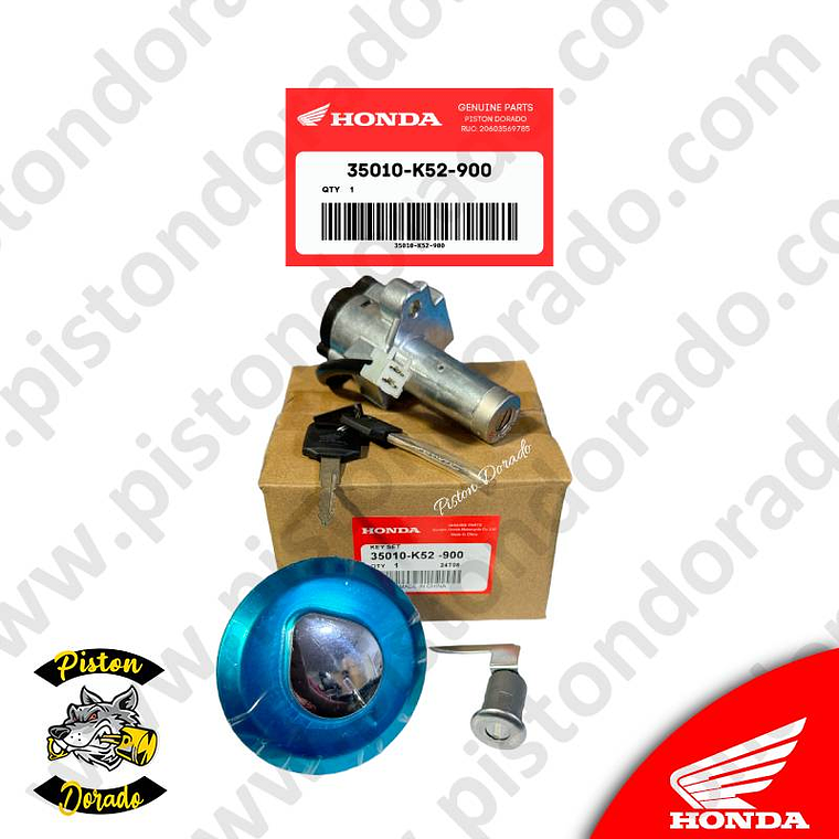 Kit de chapa de encendido y bloqueo CBF125 TWISTER Honda Original 2