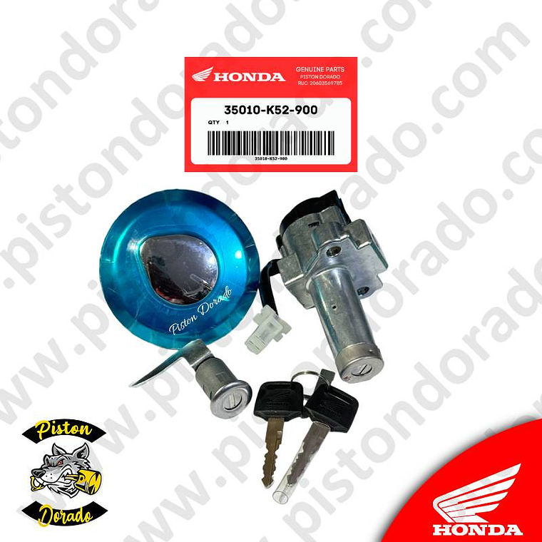 Kit de chapa de encendido y bloqueo CBF125 TWISTER Honda Original 3