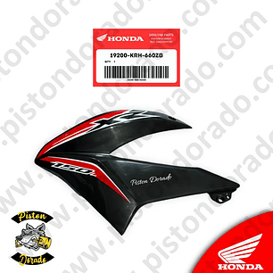 Cubierta izquierdo de tanque negro XR150L Honda Original