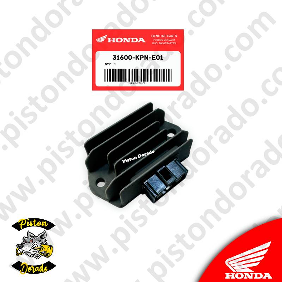 Rectificador regulador de voltaje CB190R V1 y CBF125 FI Honda Original 1