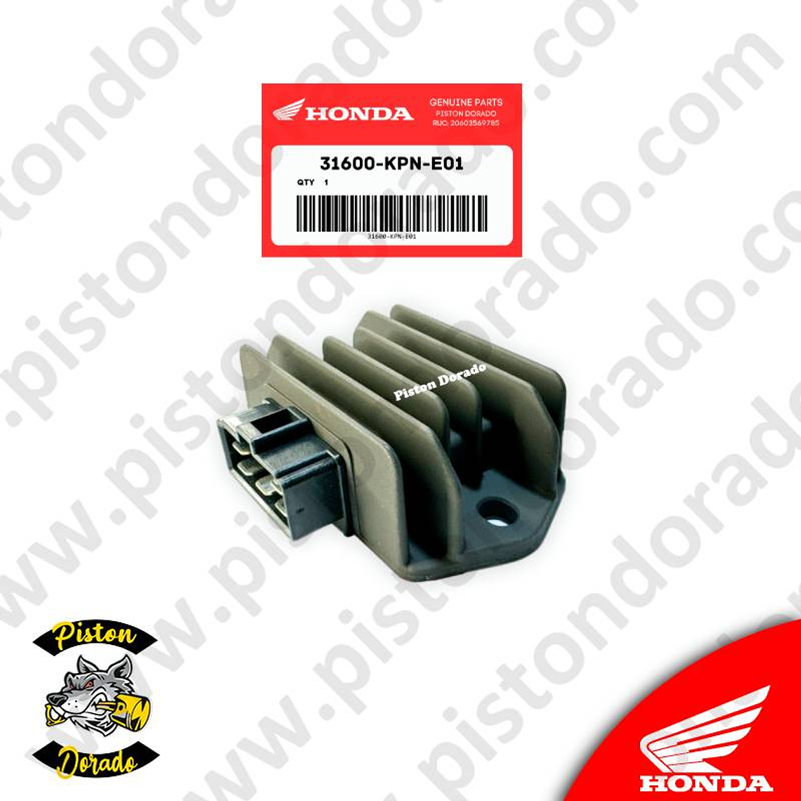 Rectificador regulador de voltaje CB190R V1 y CBF125 FI Honda Original 3