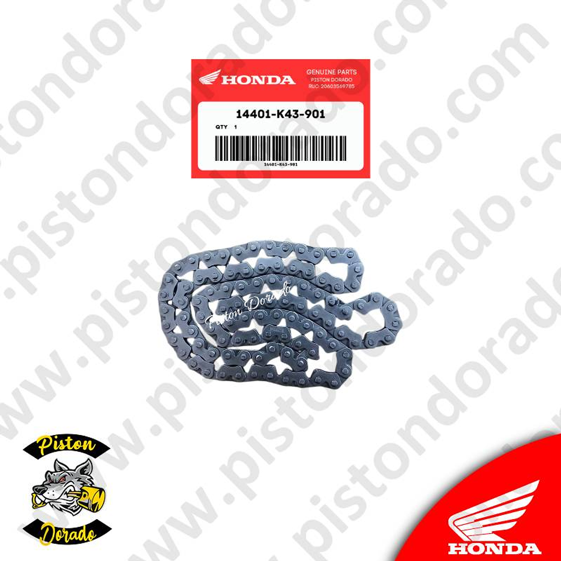 Cadenilla de levas (98L) NX190/CB190R/CB190R 2.0/XR190 y XBLADE Honda Original 1