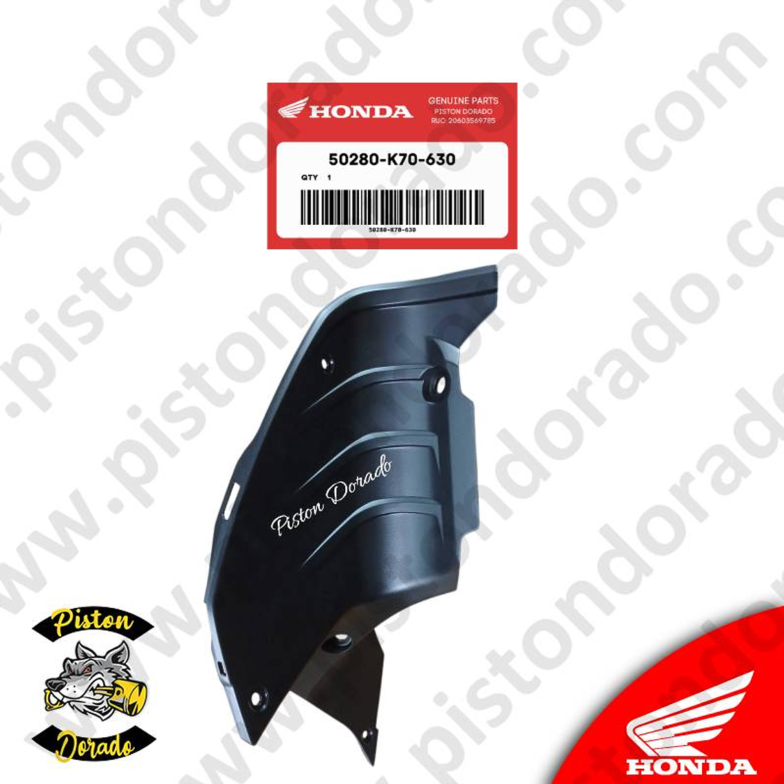 Cubierta de tanque interno derecho CB190R V2 Honda Original 2