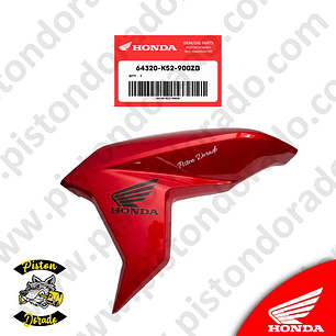 Cubierta de tanque izquierdo rojo CBF125 TWISTER Honda Original
