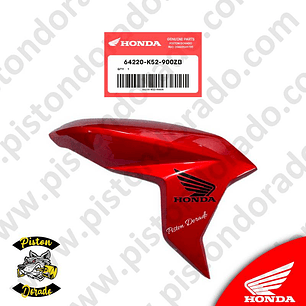 Cubierta de tanque derecho rojo CBF125 TWISTER Honda Original